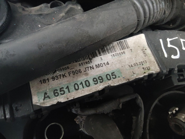 Двигатель 651955 Mercedes-Benz Sprinter W906 2.2 Дизель